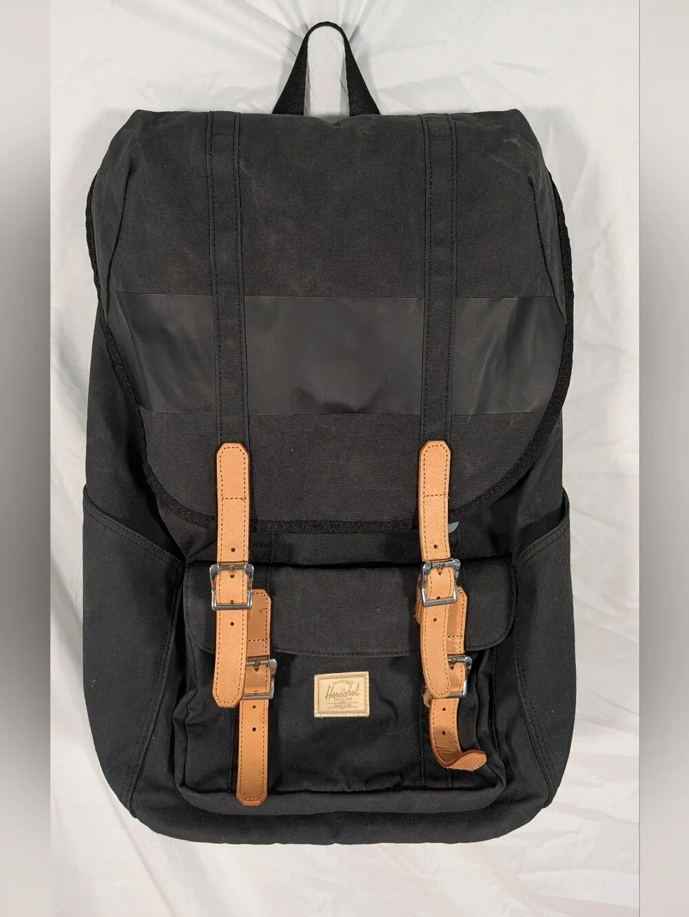 Herschel Supply Company Black Backpack with Brown Straps